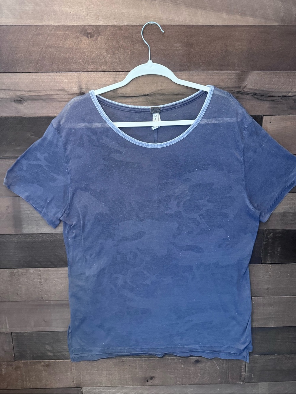 Free PeopleWomen's Navy Short-Sleeve Crewneck Top